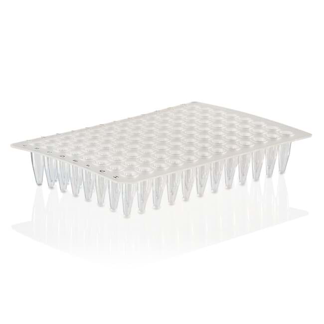 B-Frame Rigid 96w PCR Plate, Semi-Skirted, A12 notch, ABI style, White - 5x10